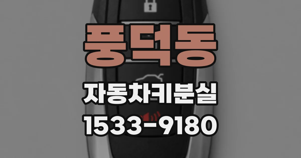 풍덕동 자동차키분실