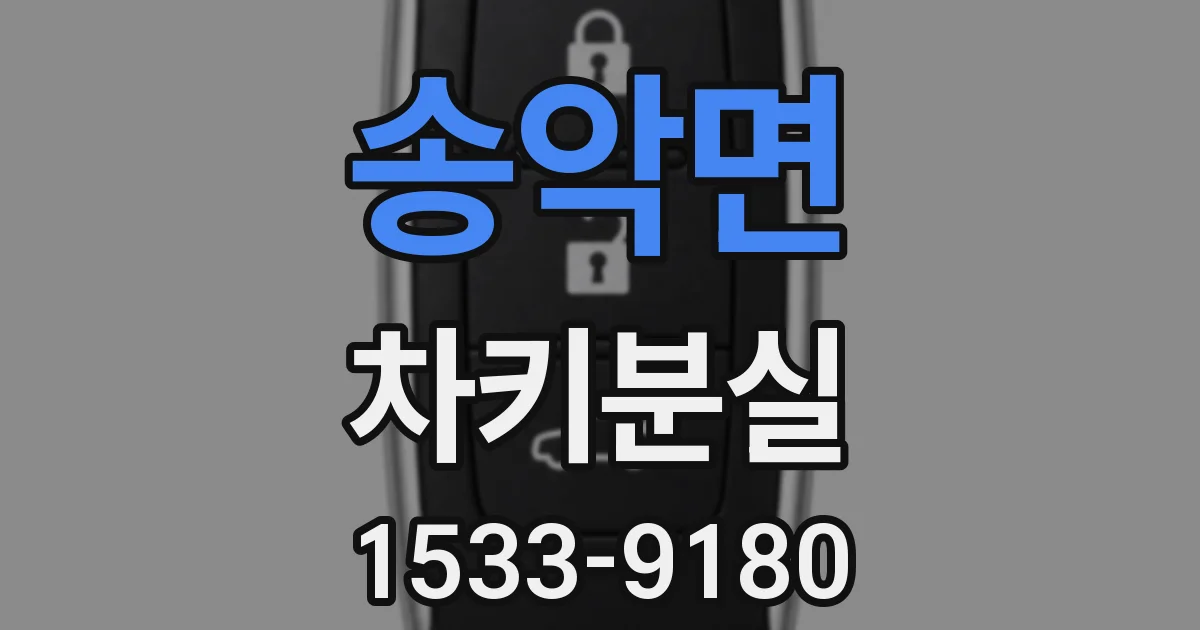 송악면 차키분실