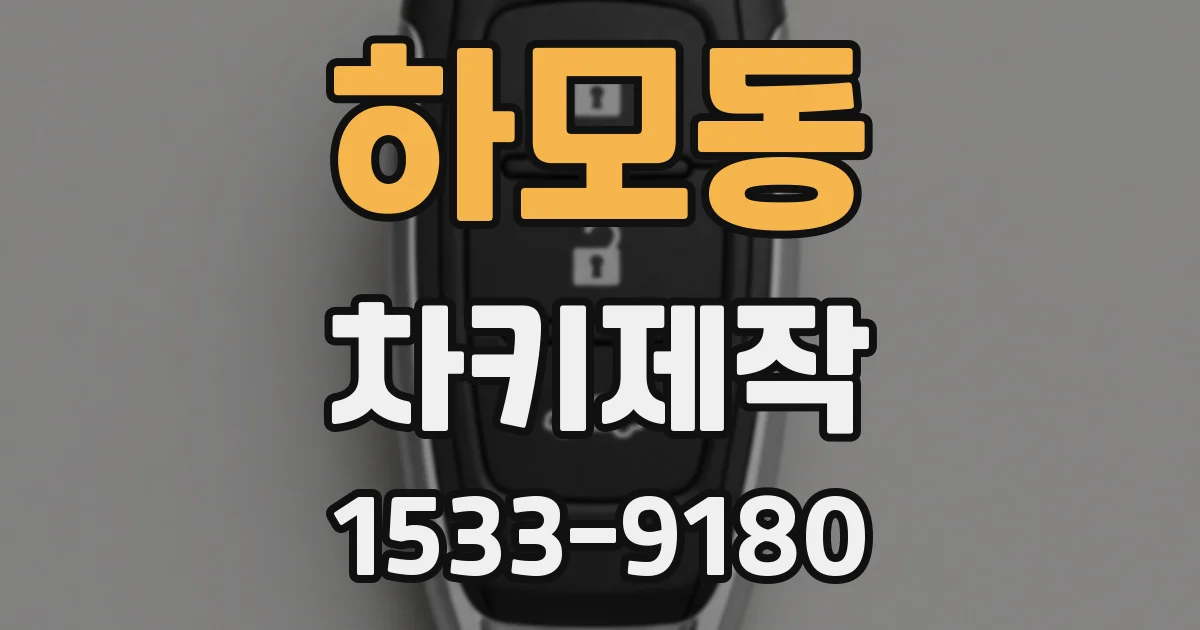 하모동 차키제작