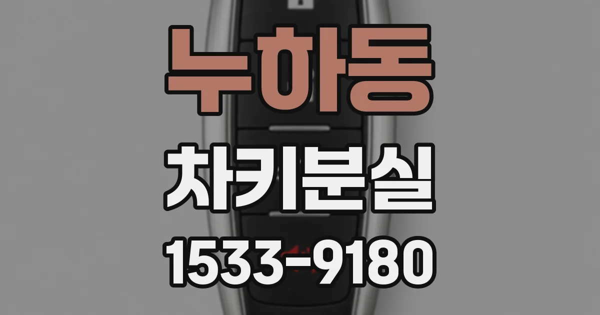 누하동 차키분실