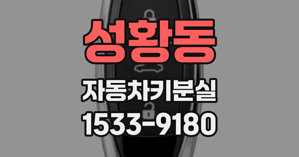 성황동 자동차키분실
