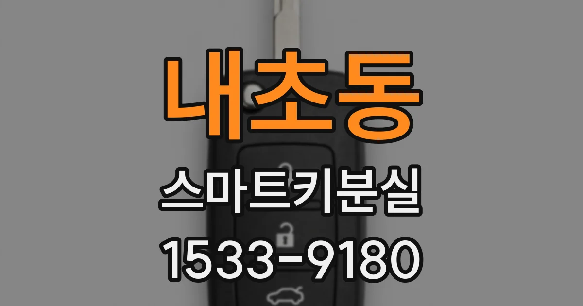 내초동 스마트키분실