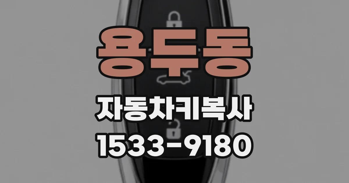 용두동 자동차키복사