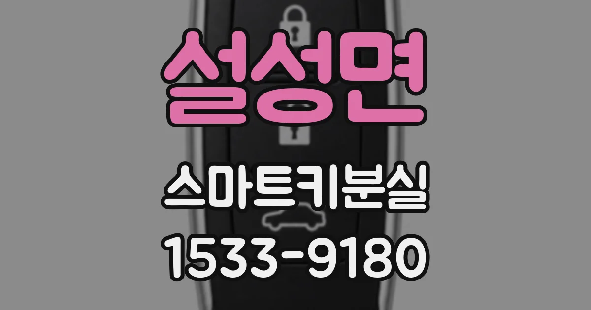 설성면 스마트키분실
