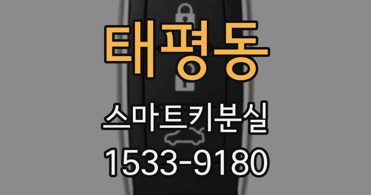 태평동 스마트키분실