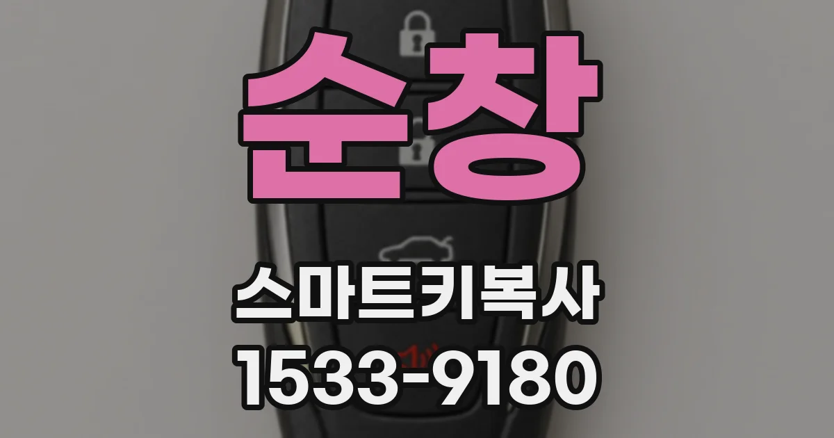순창 스마트키복사
