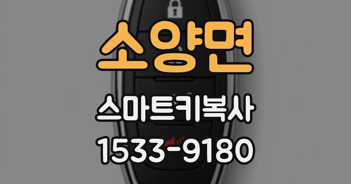소양면 스마트키복사