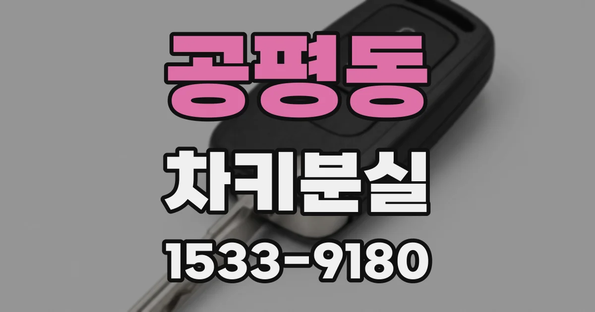공평동 차키분실