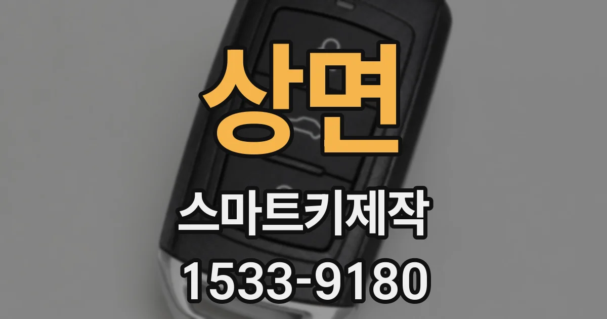 상면 스마트키제작