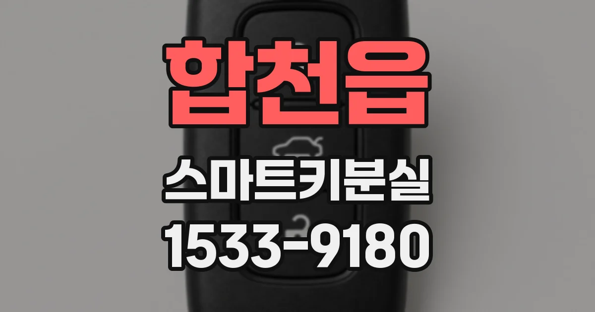합천읍 스마트키분실