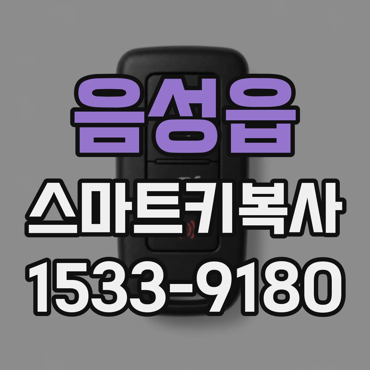 음성읍 스마트키복사