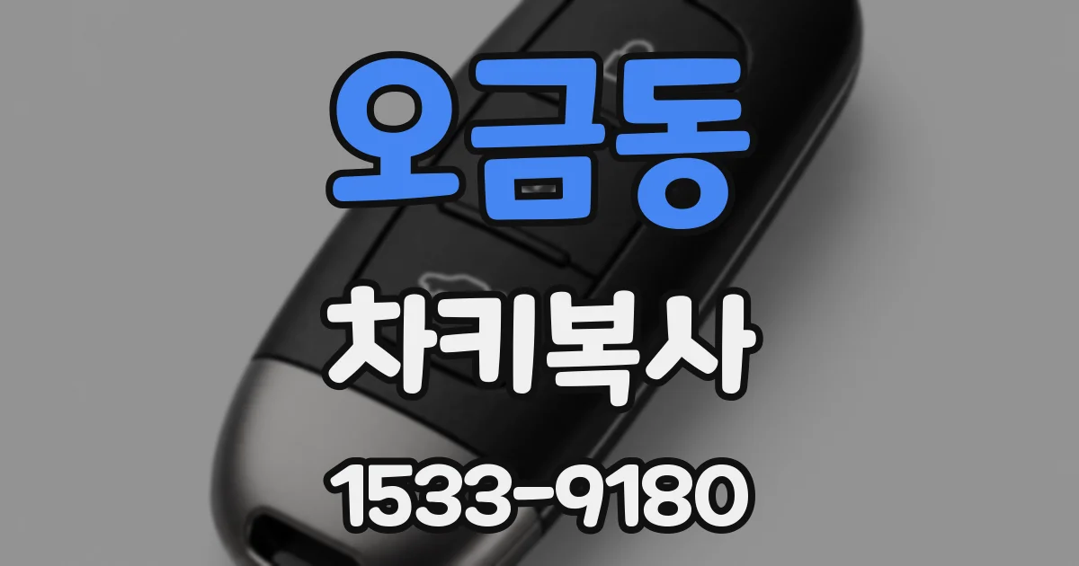 오금동 차키복사