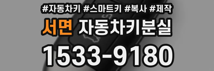 서면 자동차키분실