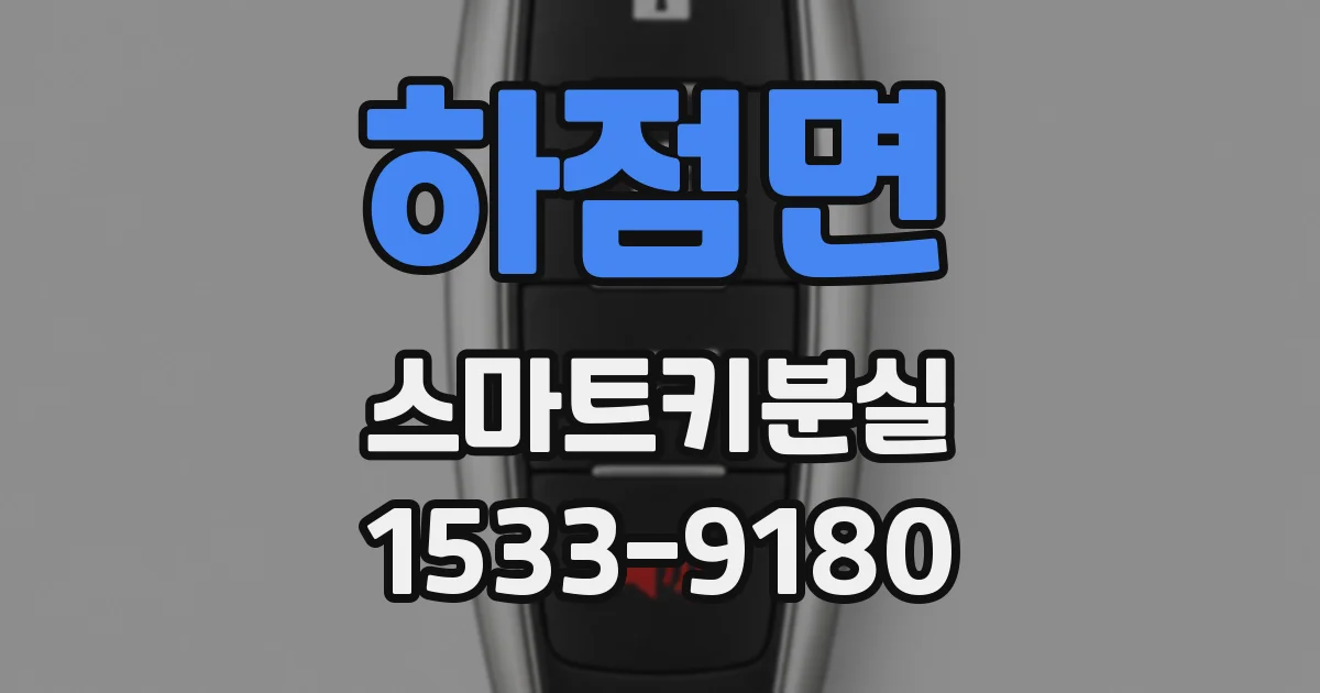 하점면 스마트키분실