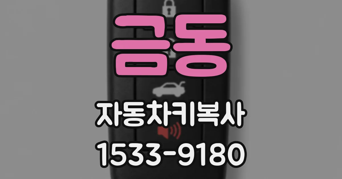 금동 자동차키복사