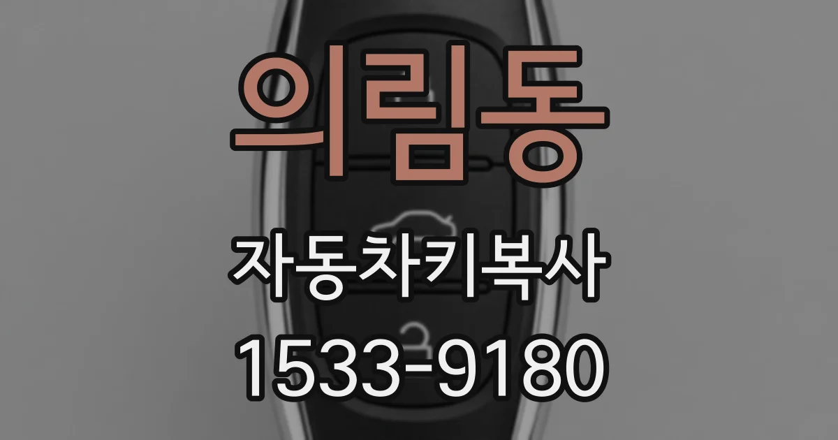 의림동 자동차키복사