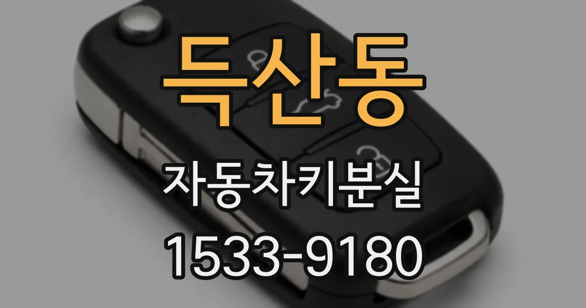 득산동 자동차키분실