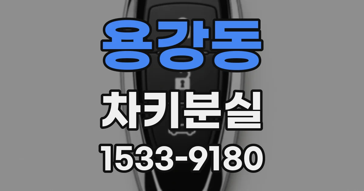 용강동 차키분실