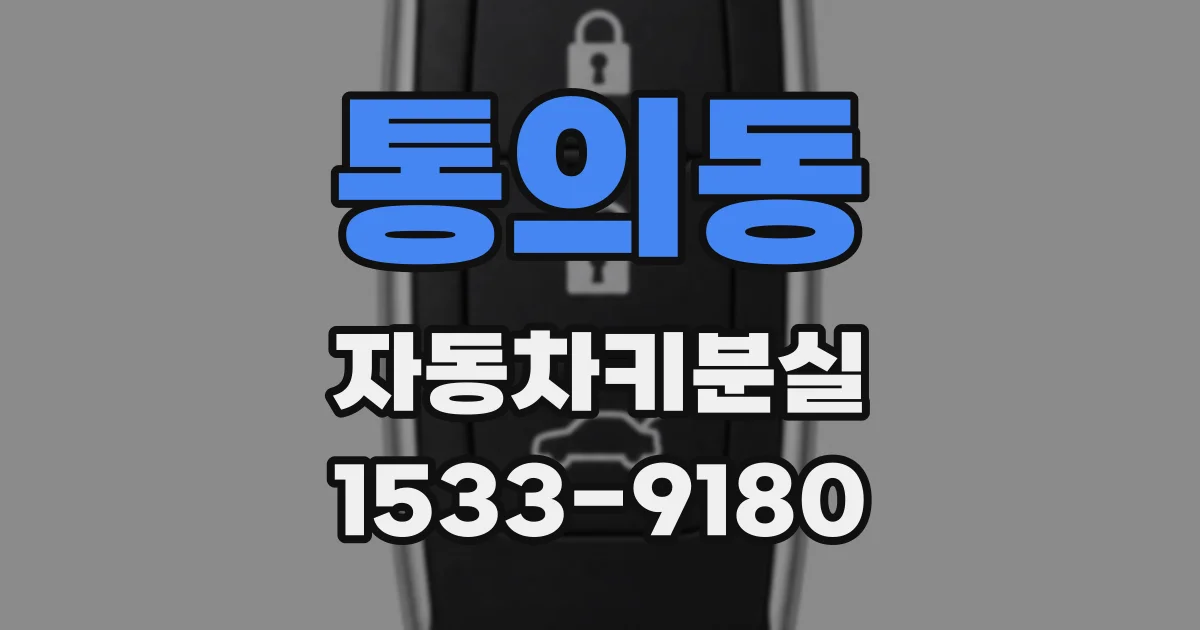 통의동 자동차키분실