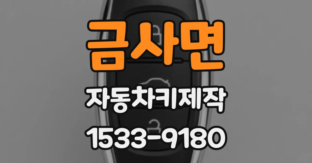 금사면 자동차키제작