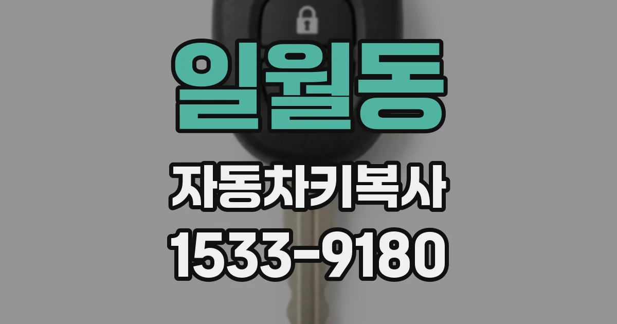 일월동 자동차키복사