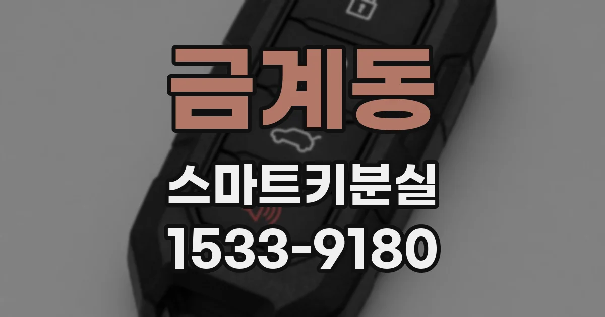 금계동 스마트키분실