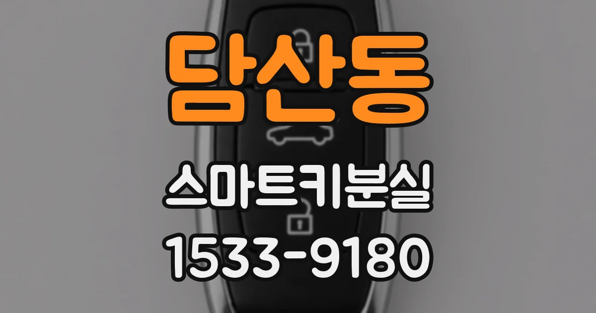 담산동 스마트키분실