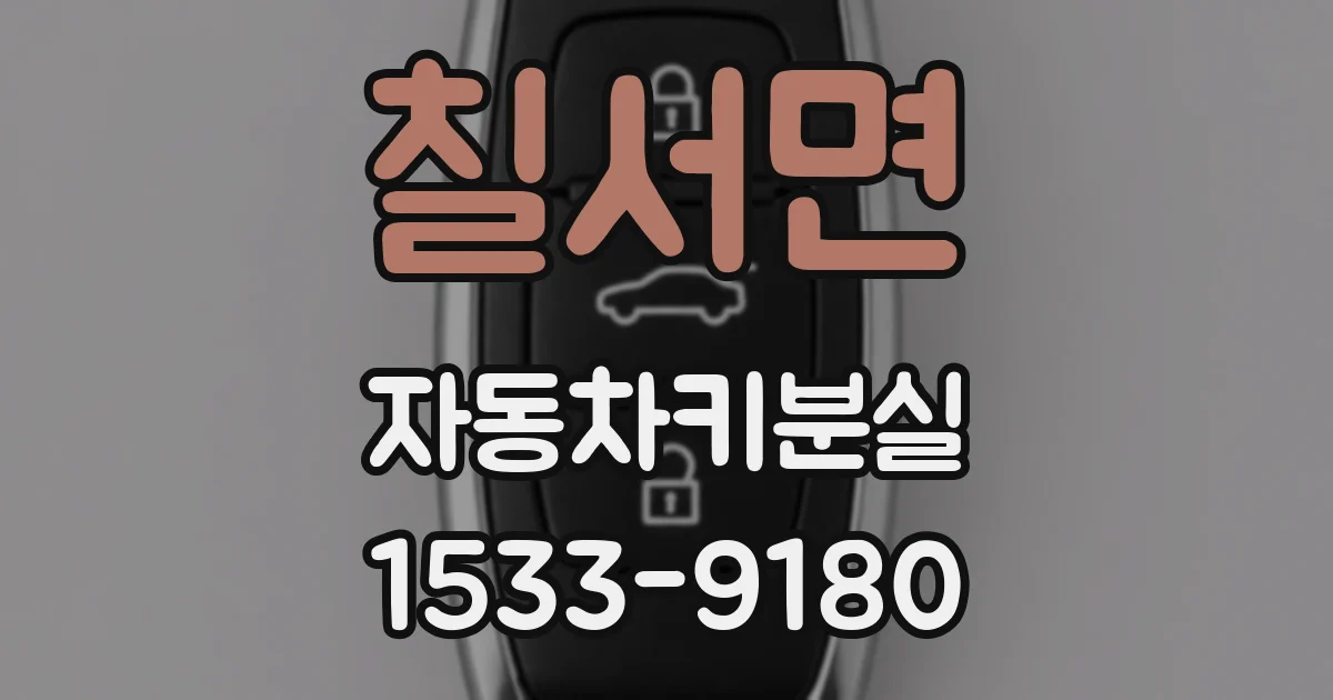 칠서면 자동차키분실