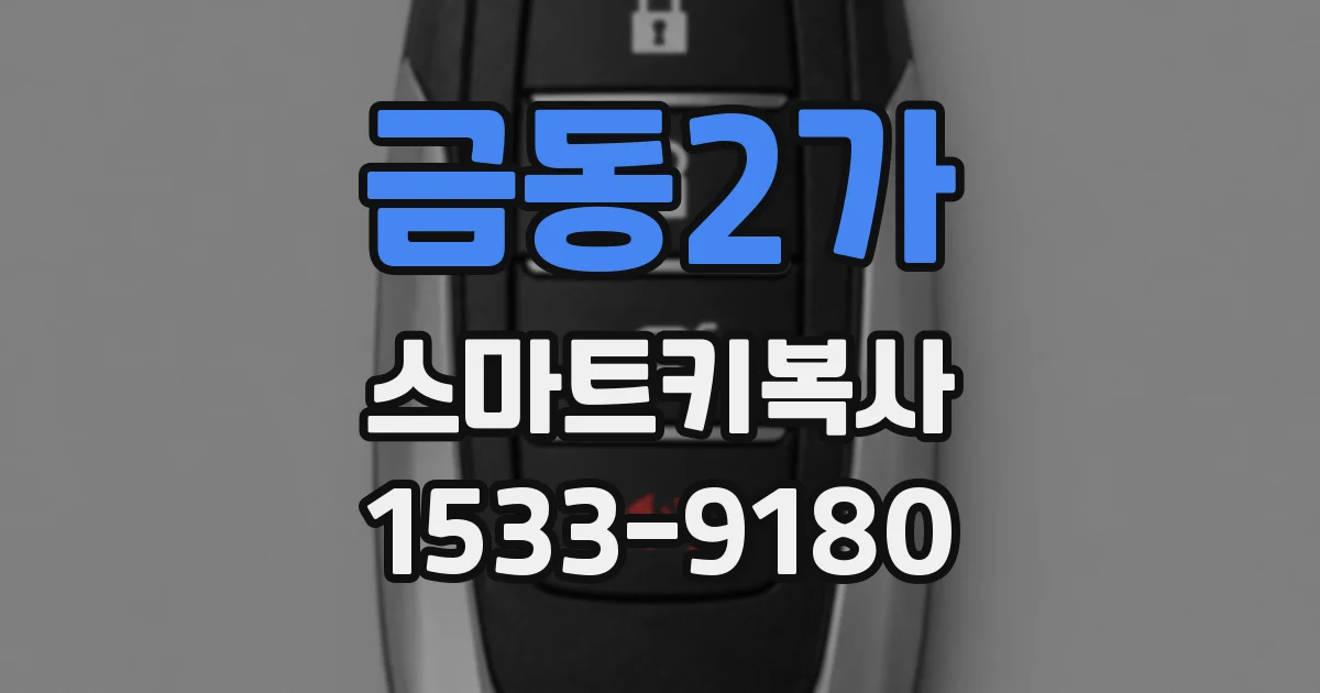 금동2가 스마트키복사