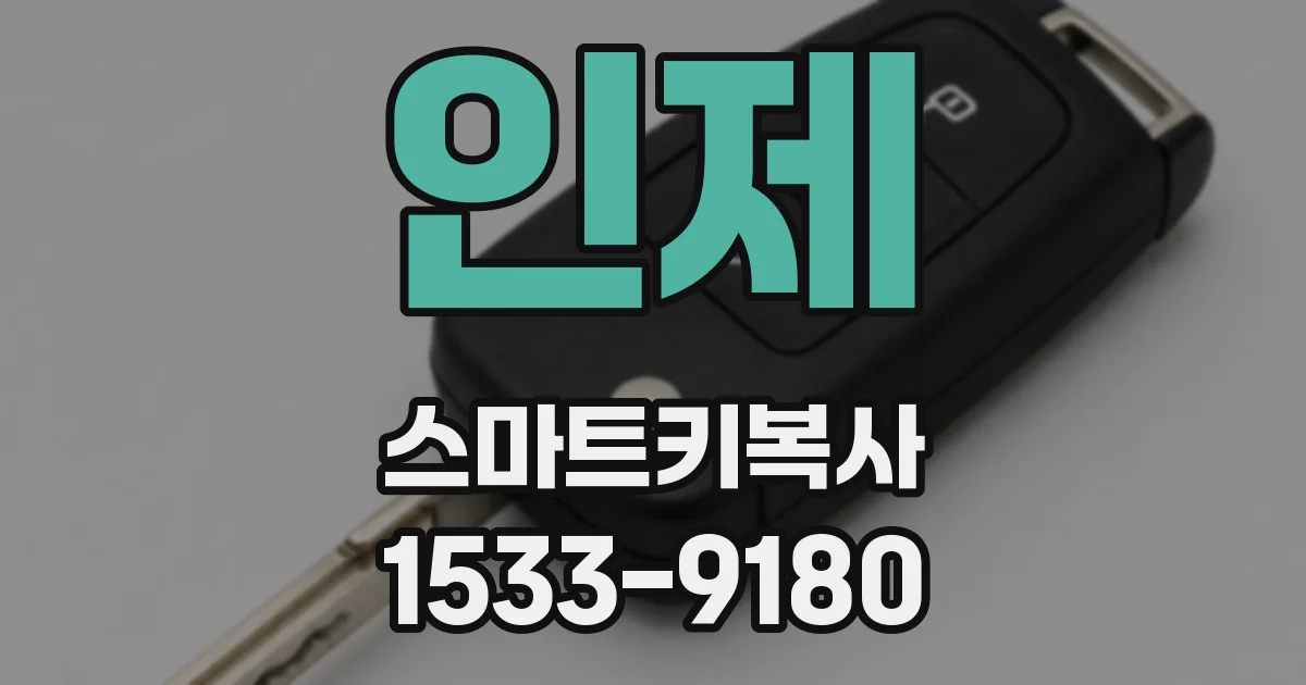 인제 스마트키복사
