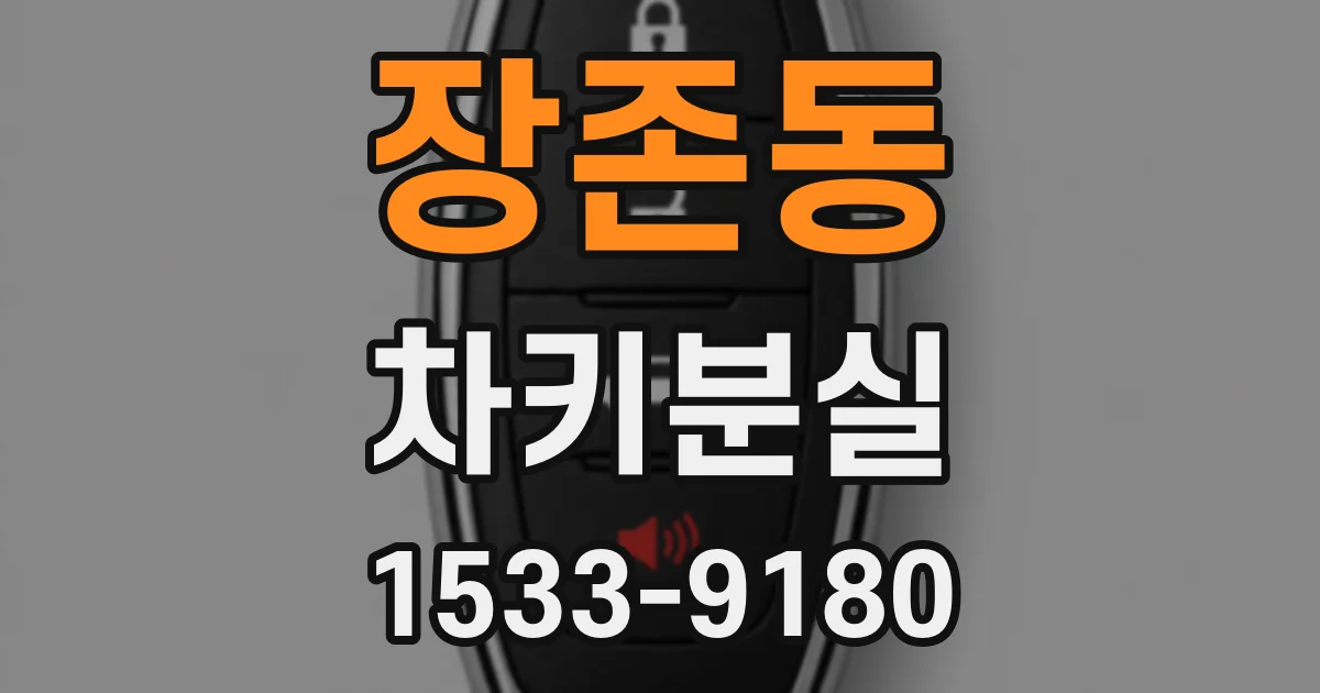 장존동 차키분실