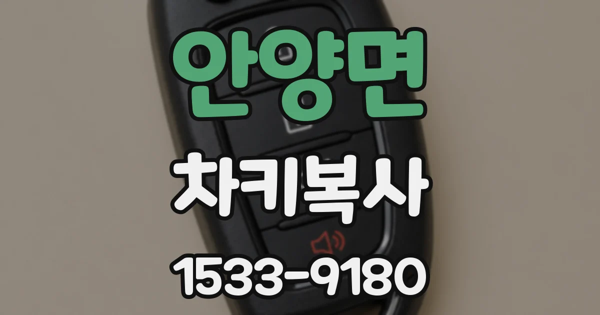 안양면 차키복사