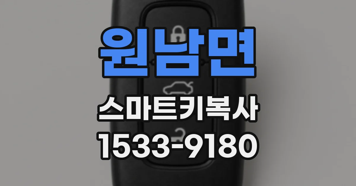 원남면 스마트키복사
