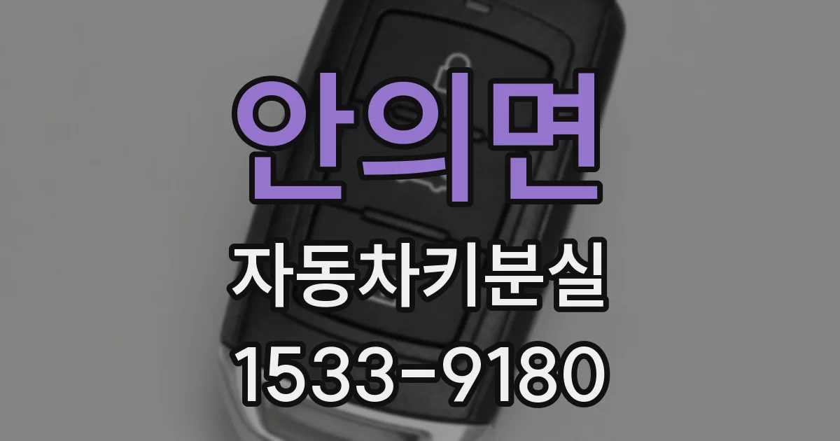 안의면 자동차키분실