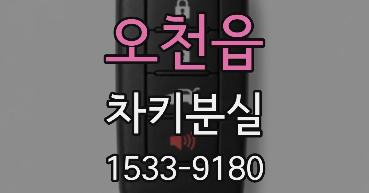 오천읍 차키분실