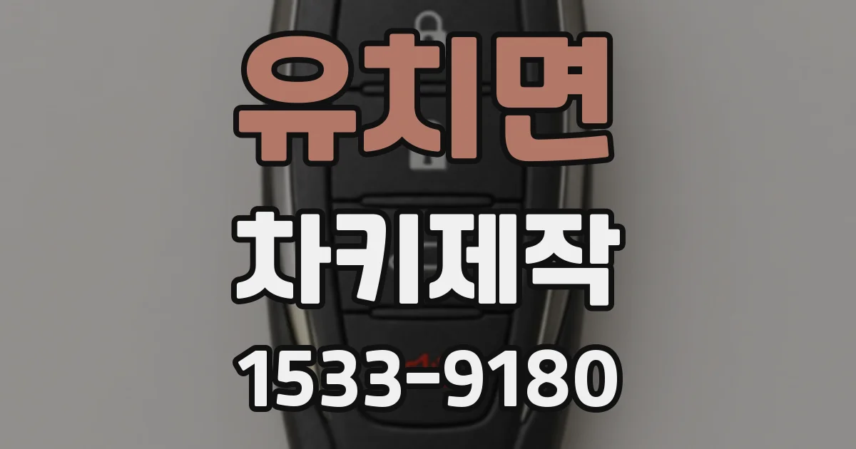 유치면 차키제작