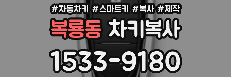 복룡동 차키복사