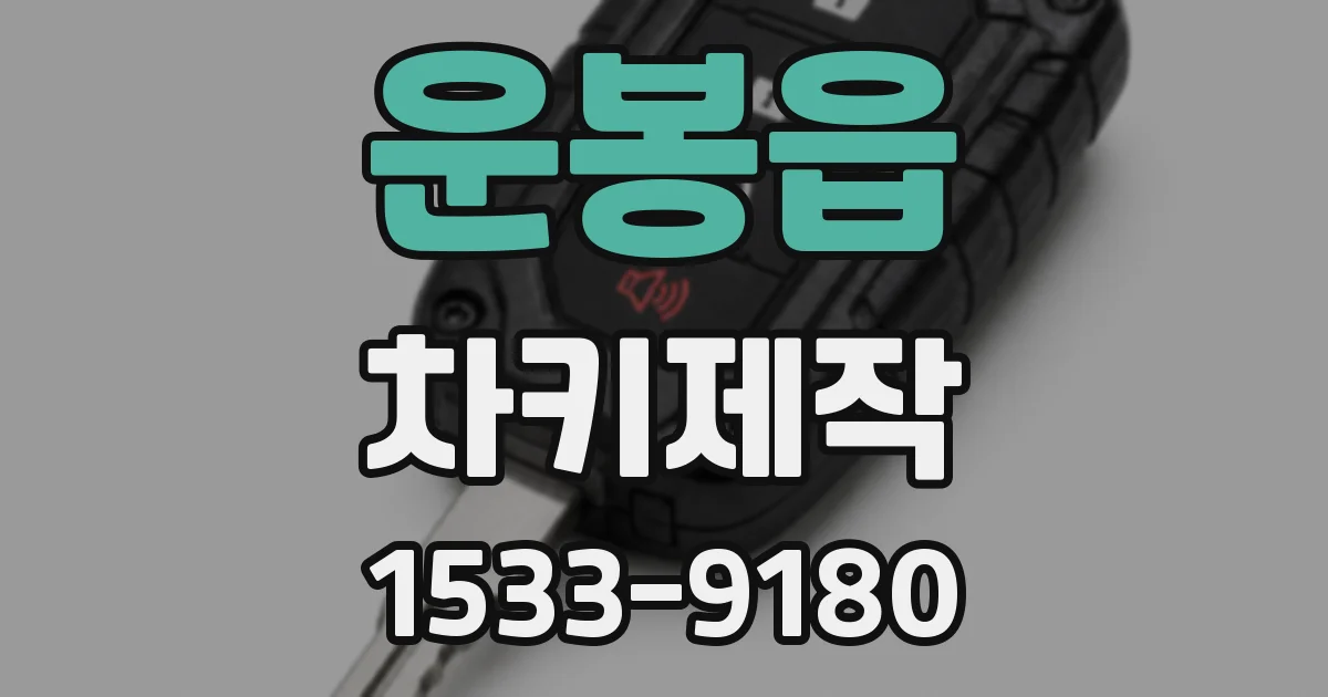 운봉읍 차키제작