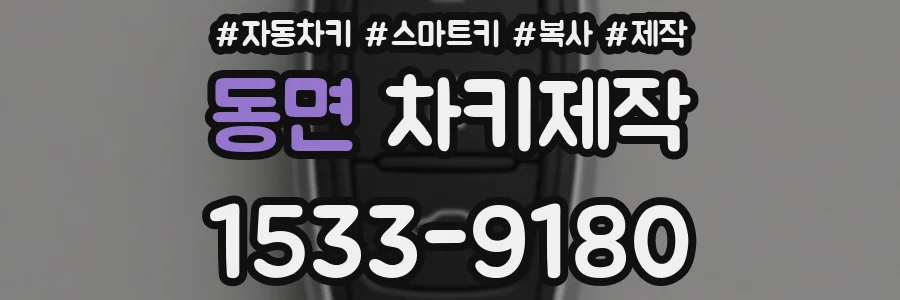 동면 차키제작