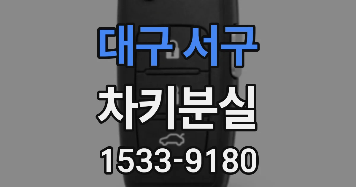 대구 서구 차키분실