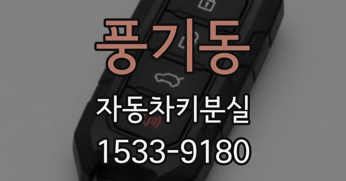 풍기동 자동차키분실