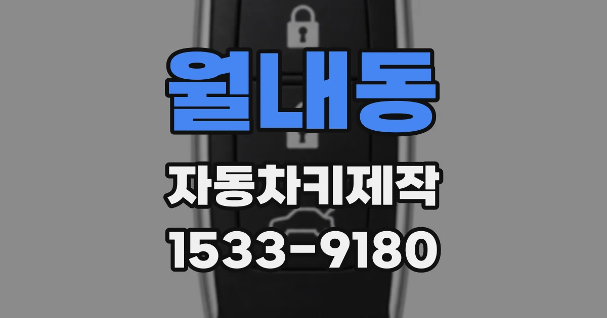 월내동 자동차키제작