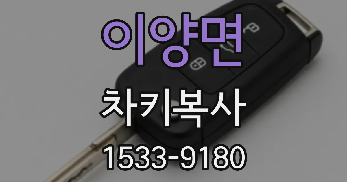 이양면 차키복사