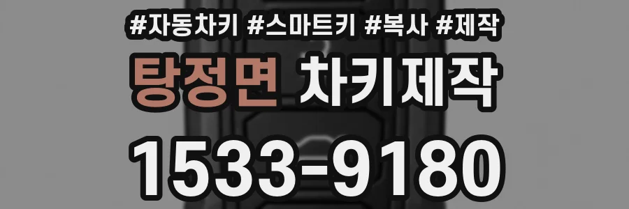 탕정면 차키제작