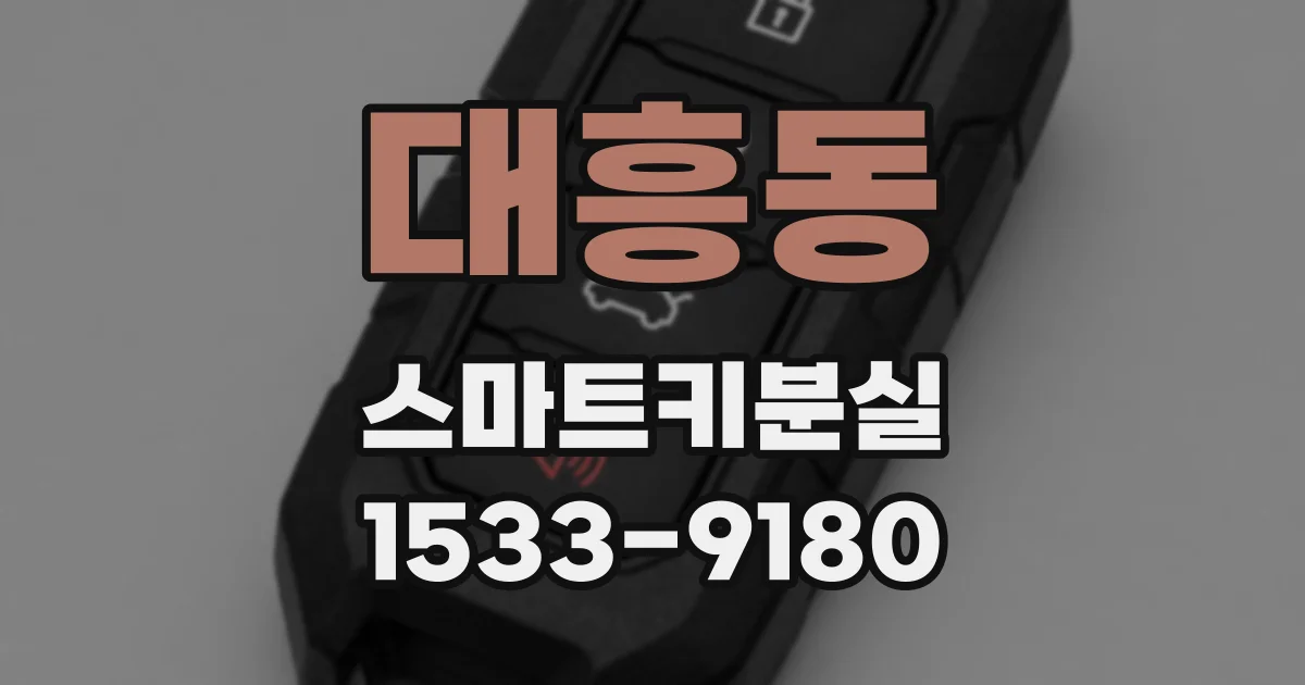 대흥동 스마트키분실