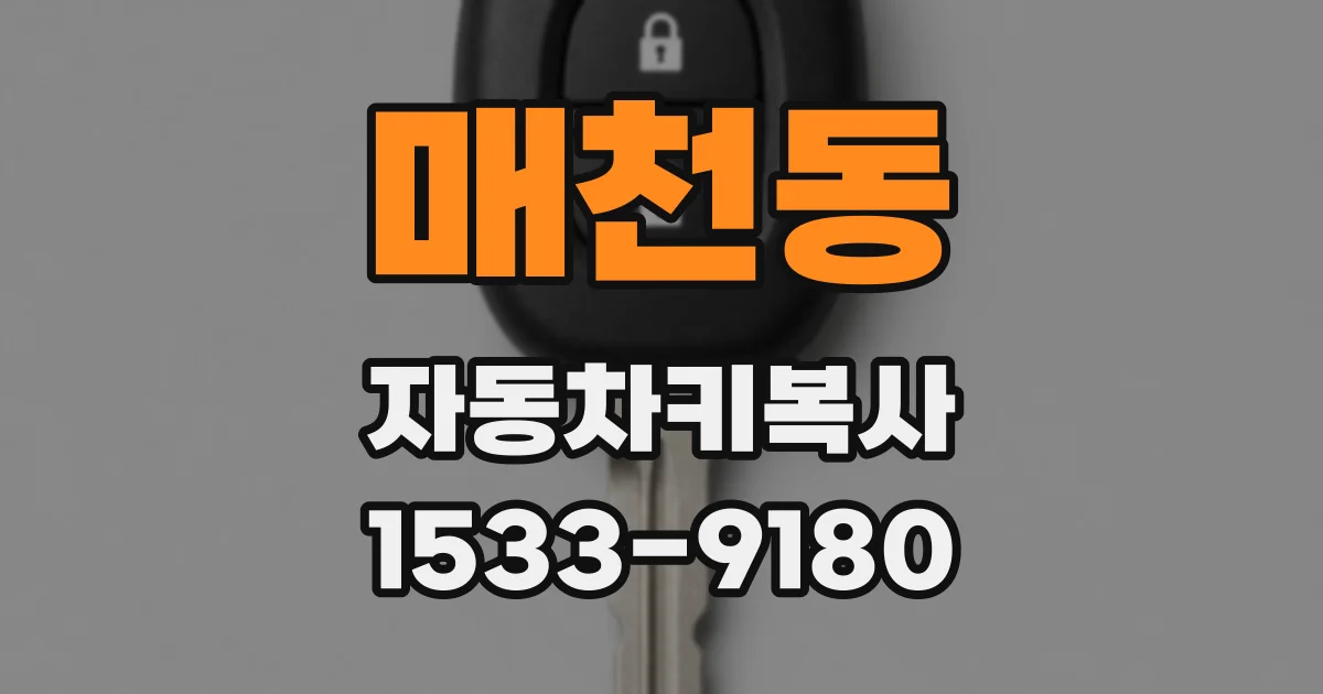 매천동 자동차키복사