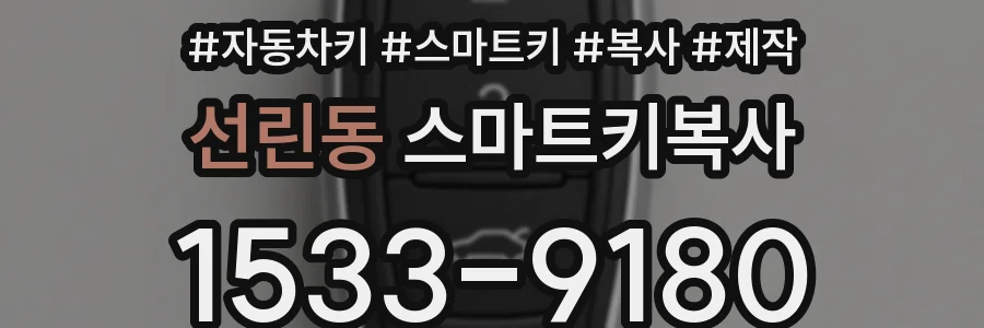 선린동 스마트키복사