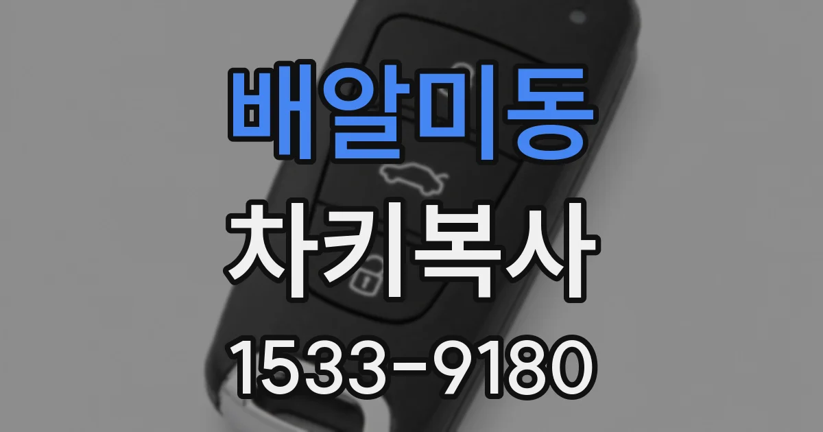 배알미동 차키복사