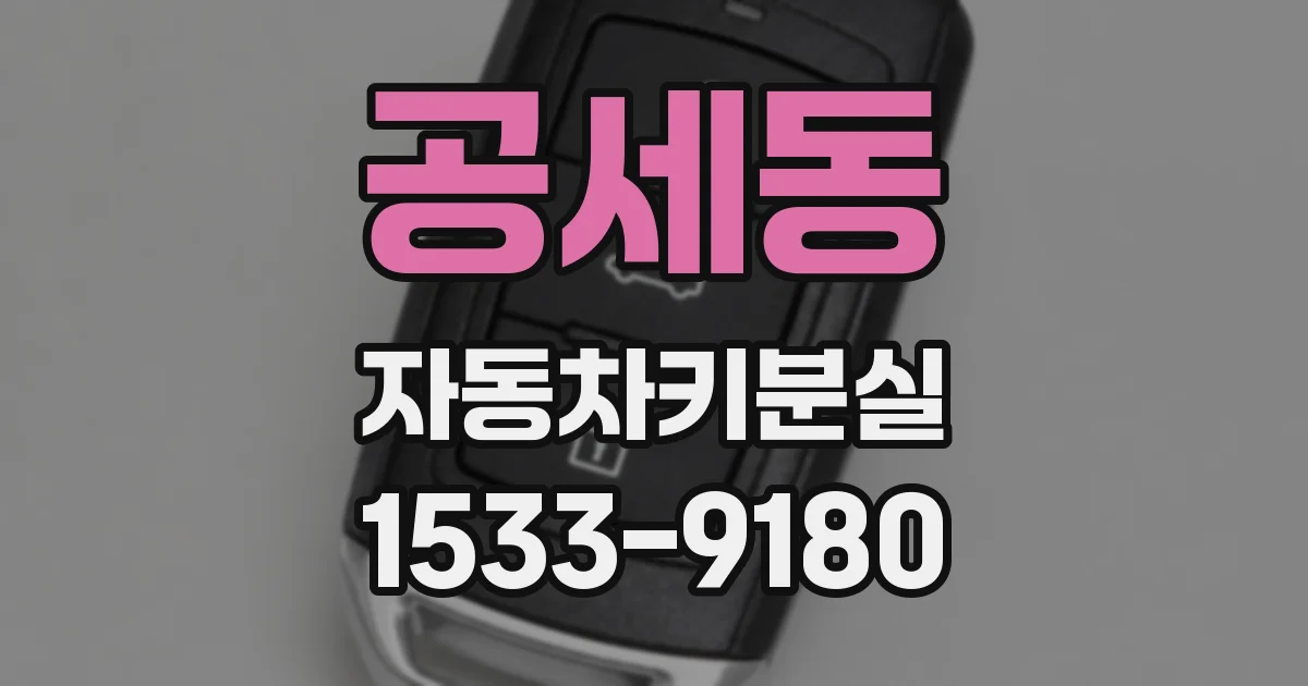 공세동 자동차키분실