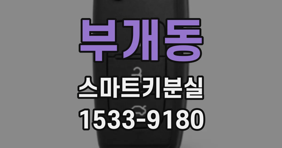 부개동 스마트키분실